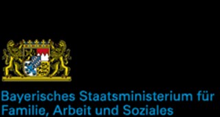 Das Bild zeigt das Förderlogo des Bayerischen Staatsministeriums für Familie Arbeit und Soziales.