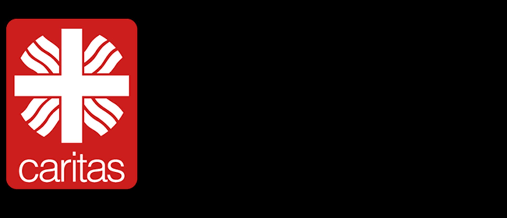 Das Foto zeigt das rote Caritas-Wortbild-Logo mit dem Flammenkreuz und dem Schriftzug caritas. Daneben steht Caritasverband für die Diözese Augsburg e. V. 